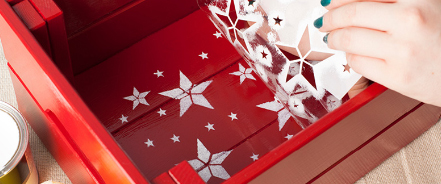 Plantilla estrellas de navidad Plantilla con estrellas de navidad