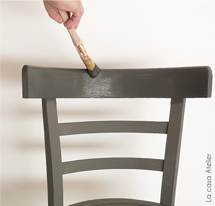 Pintar con pintura a la tiza gris Pintar con Chalk paint gris