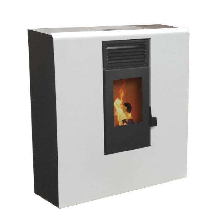 Estufa de pellet canalizable Slim 10 kW Estufa de pellet canalizable Slim 10 kW