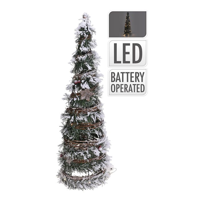 EDM - Abeto de navidad ratán 30 LED 60cm EDM - Abeto de navidad ratán 30 LED 60cm