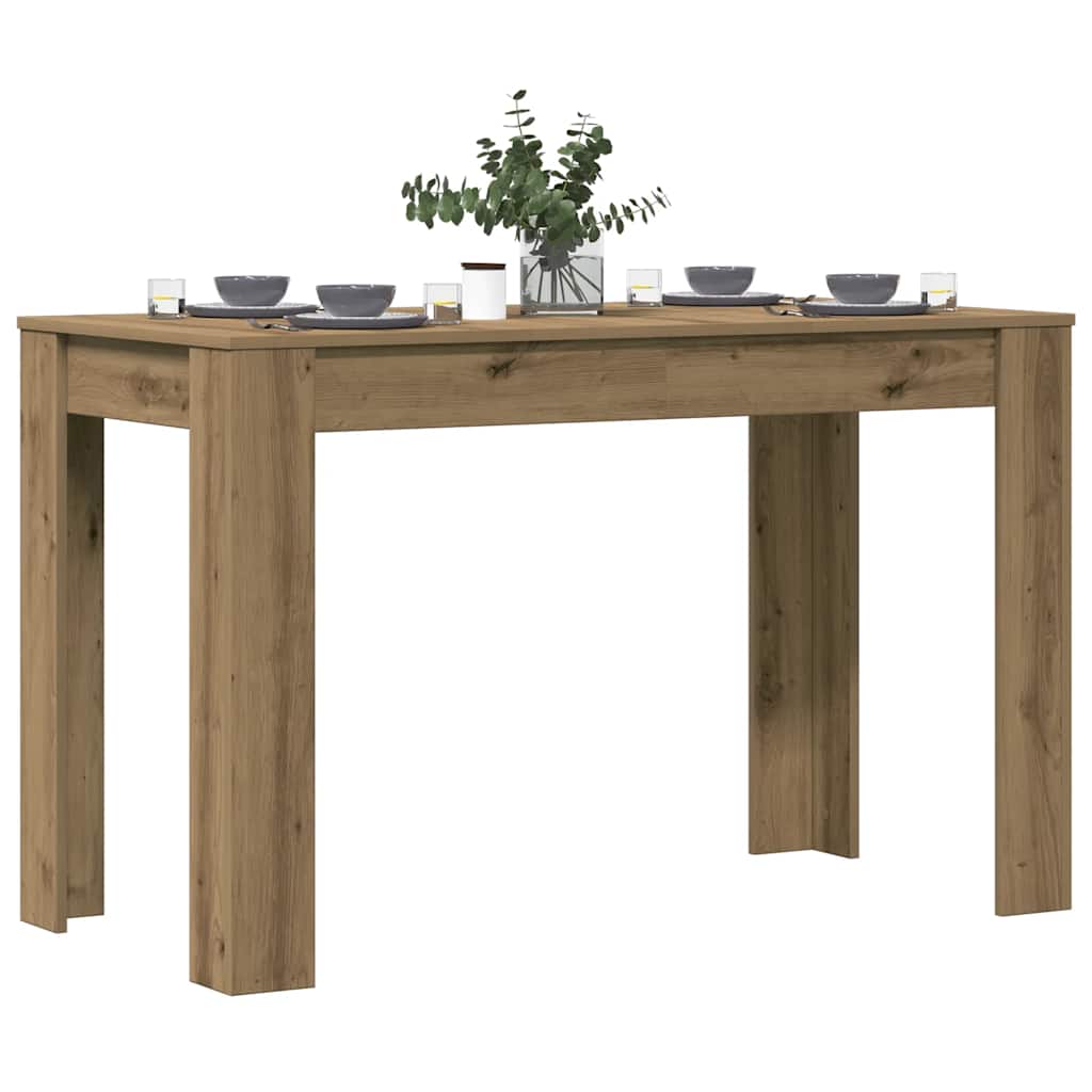 Mesa de comedor roble artesano 120x60x76cm madera reconstituida oif116909