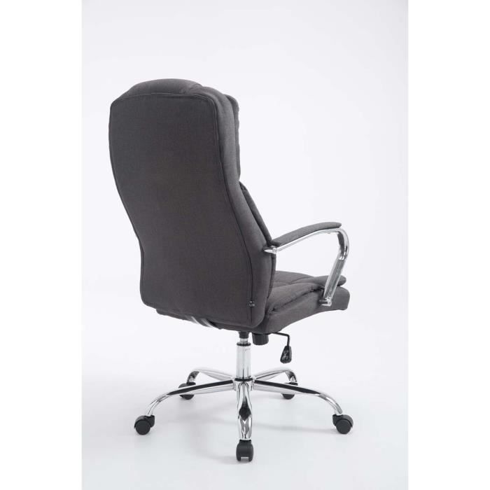 Sillón de oficina xxl - tela gris - 1 pieza - 62 cm
