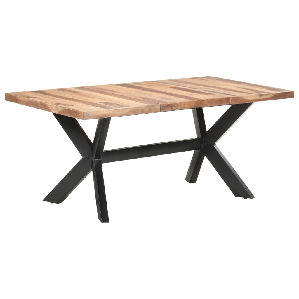 Mesa de comedor de madera acacia acabado miel 180x90x75 cm oif695471