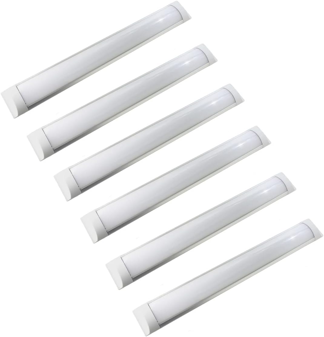 6x regletas LED slim 36w, color blanco frío 6000k, 120cm