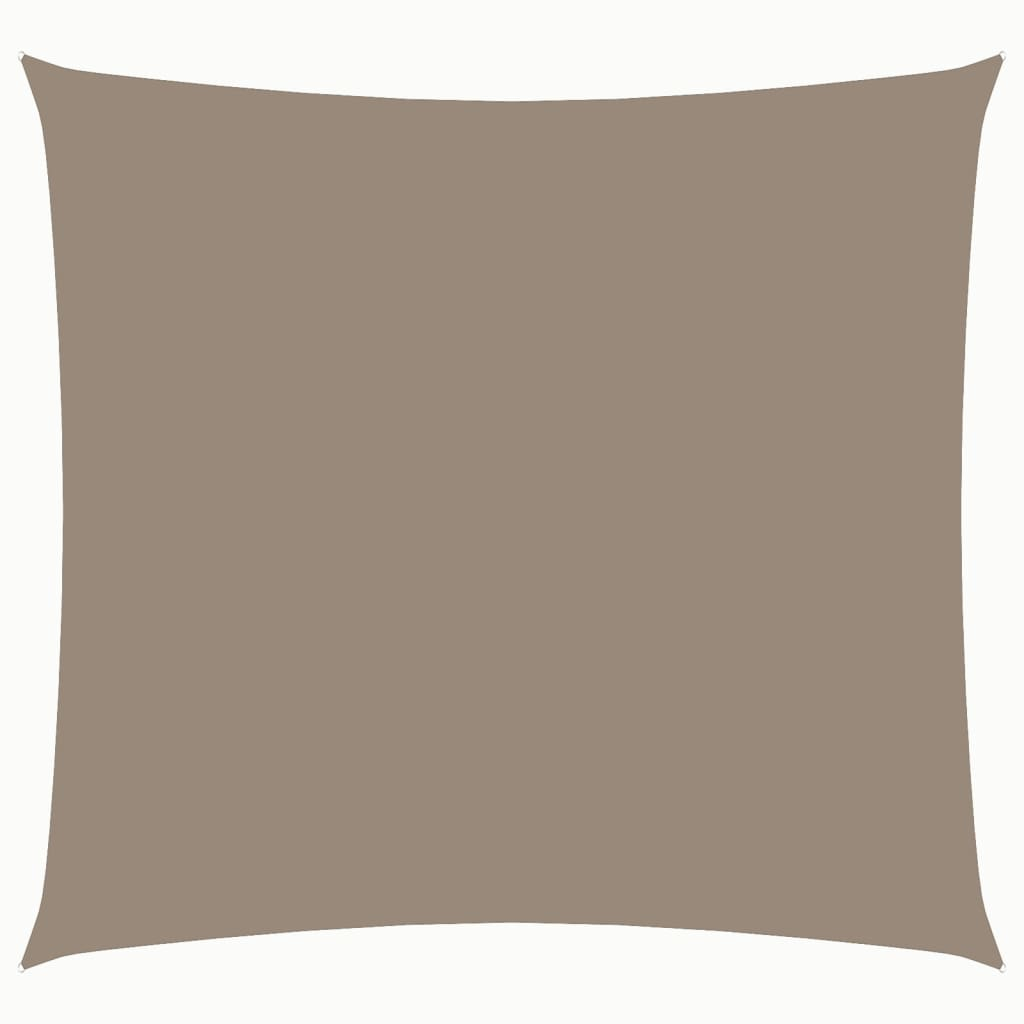 vidaXL toldo de vela cuadrado tela oxford gris taupe 3,6x3,6 m