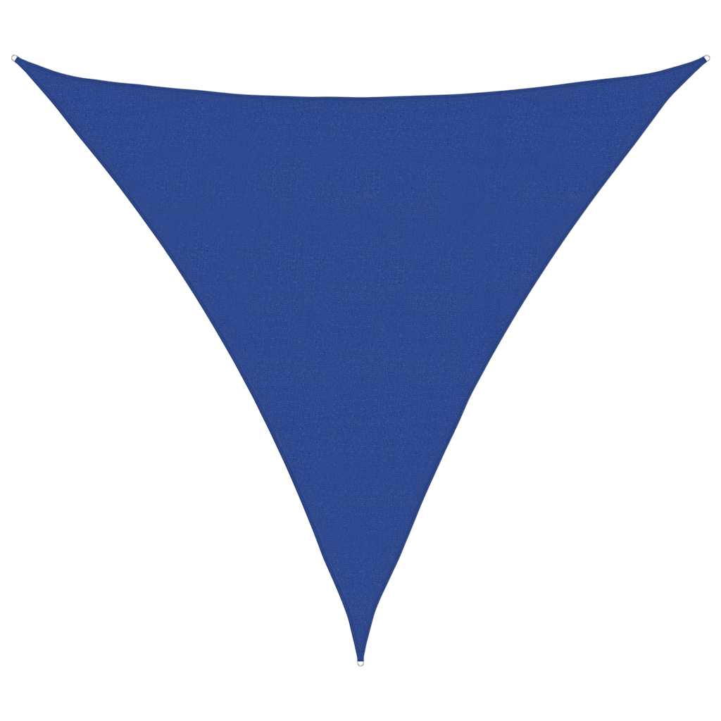 Toldo de vela triangular hdpe azul 160 g/m² 6x6x6 m