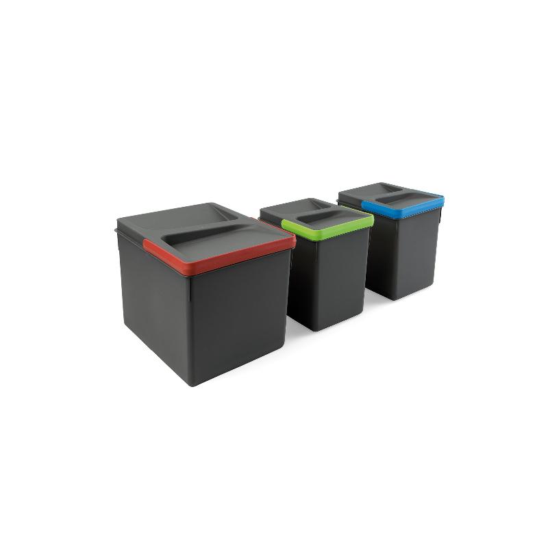 Contenedores para cajón de cocina recycle, altura