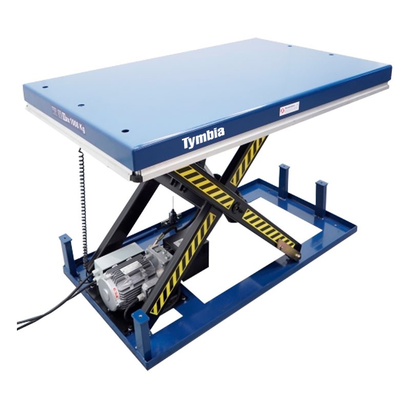 Mesa elevadora eléctrica 1000kg a 1000mm de 1300x820mm TYMBIA