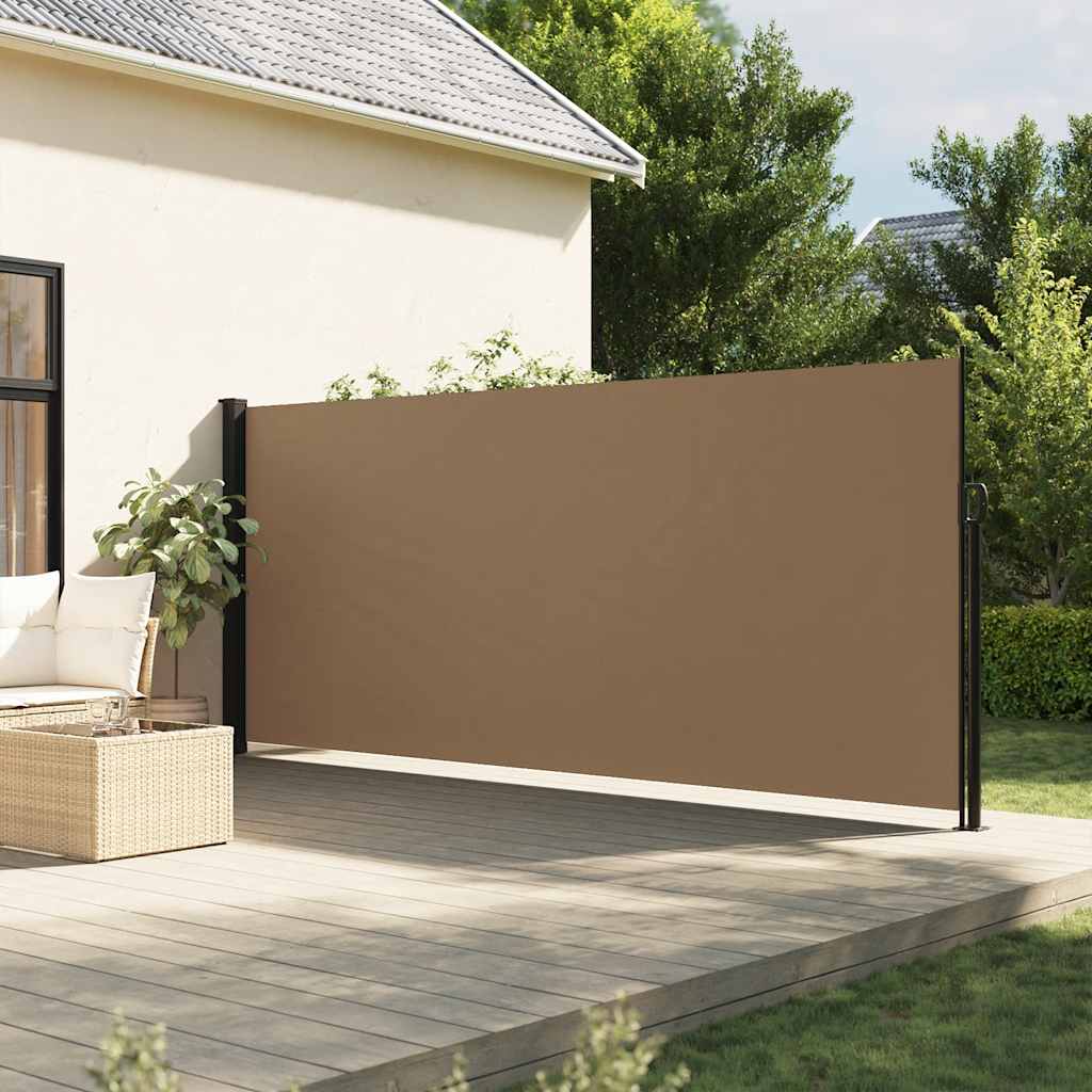 Toldo lateral retráctil gris taupe 180x300 cm ety5544800