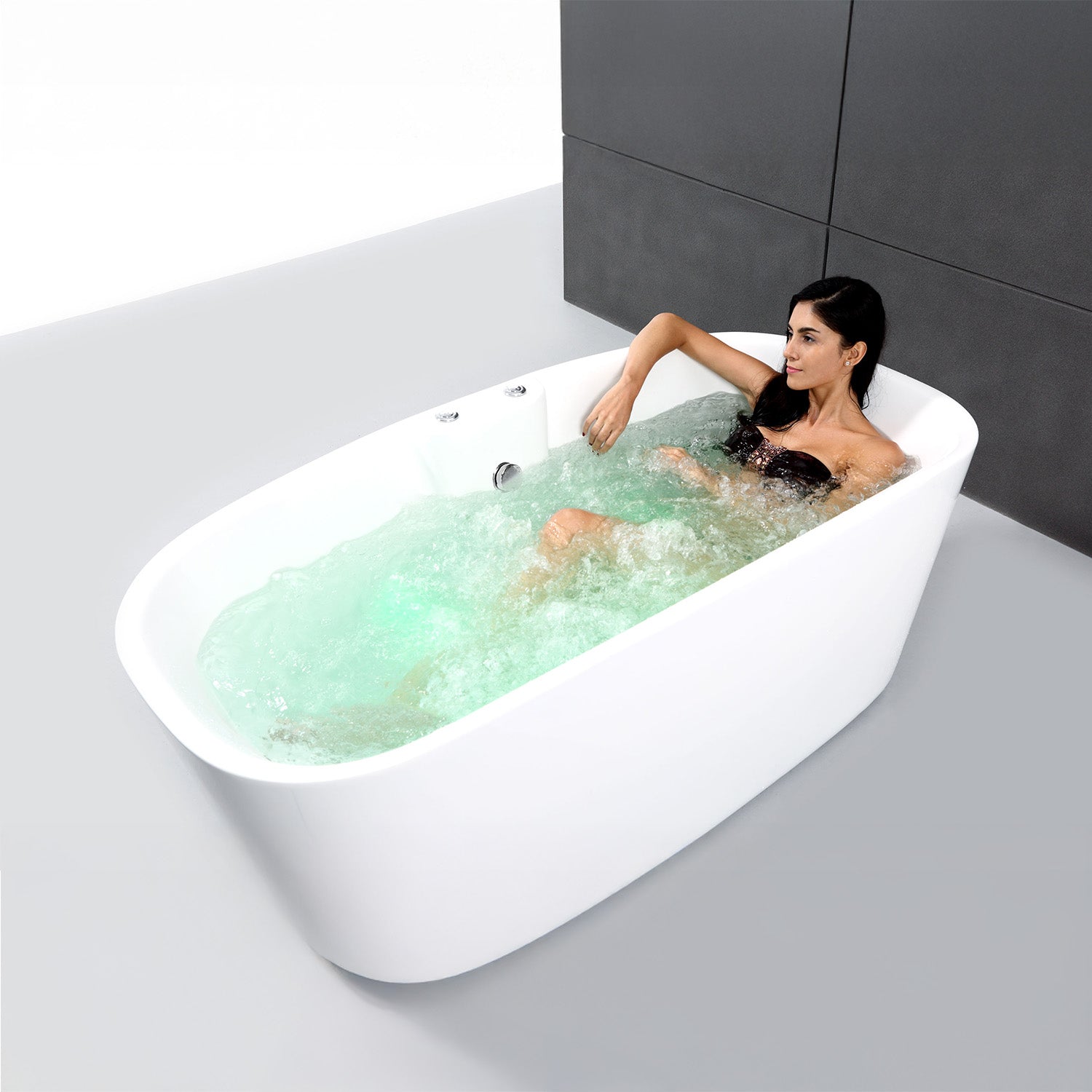 Bañera hidromasaje tao bulle 170 x80 x65 cm, spalina