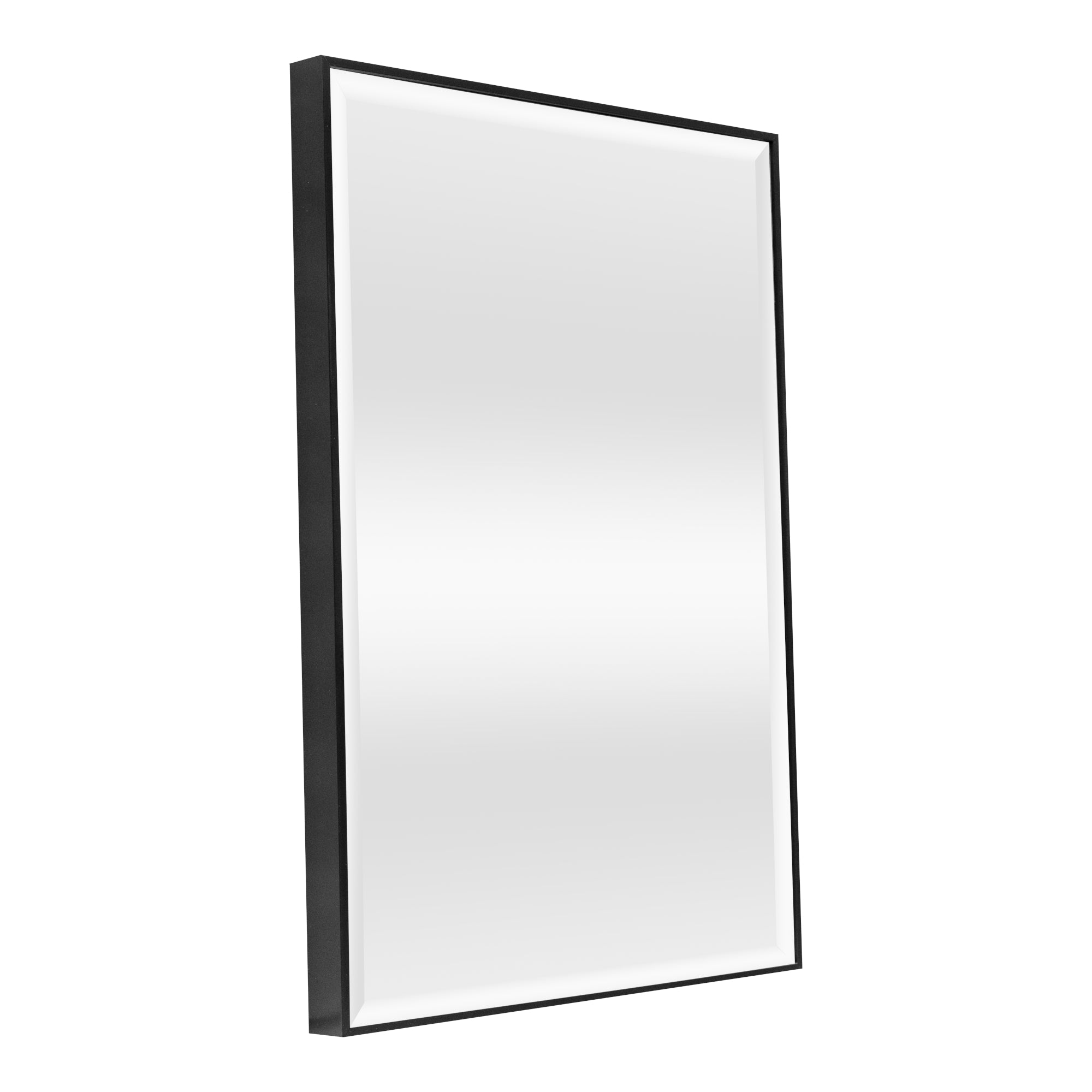 Espejo de pared rectangular 72 x 52 cm negro