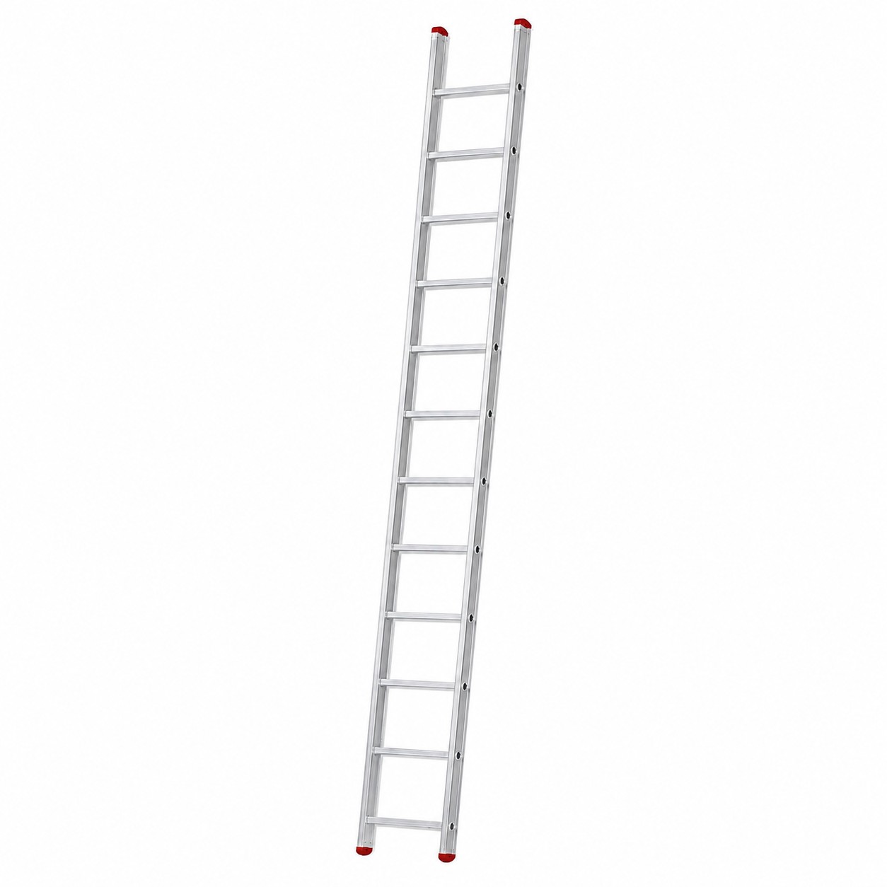 Escalera de un tramo tr1-3.5 de 12 peldaños en aluminio