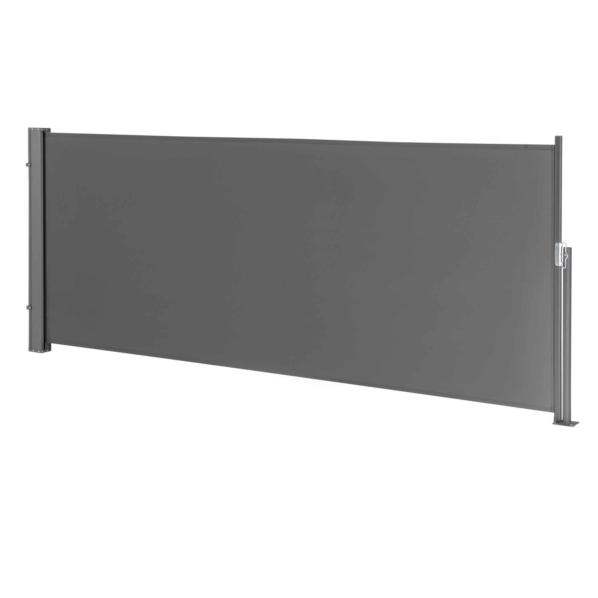 Toldo lateral contra viento sol y visión mulhacén gris 140x300cm [pro.tec]