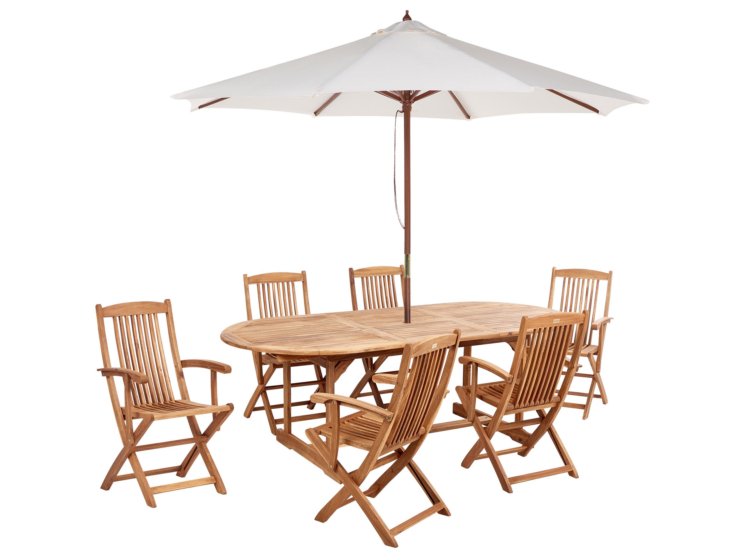Conjunto de comedor marrón maui ii