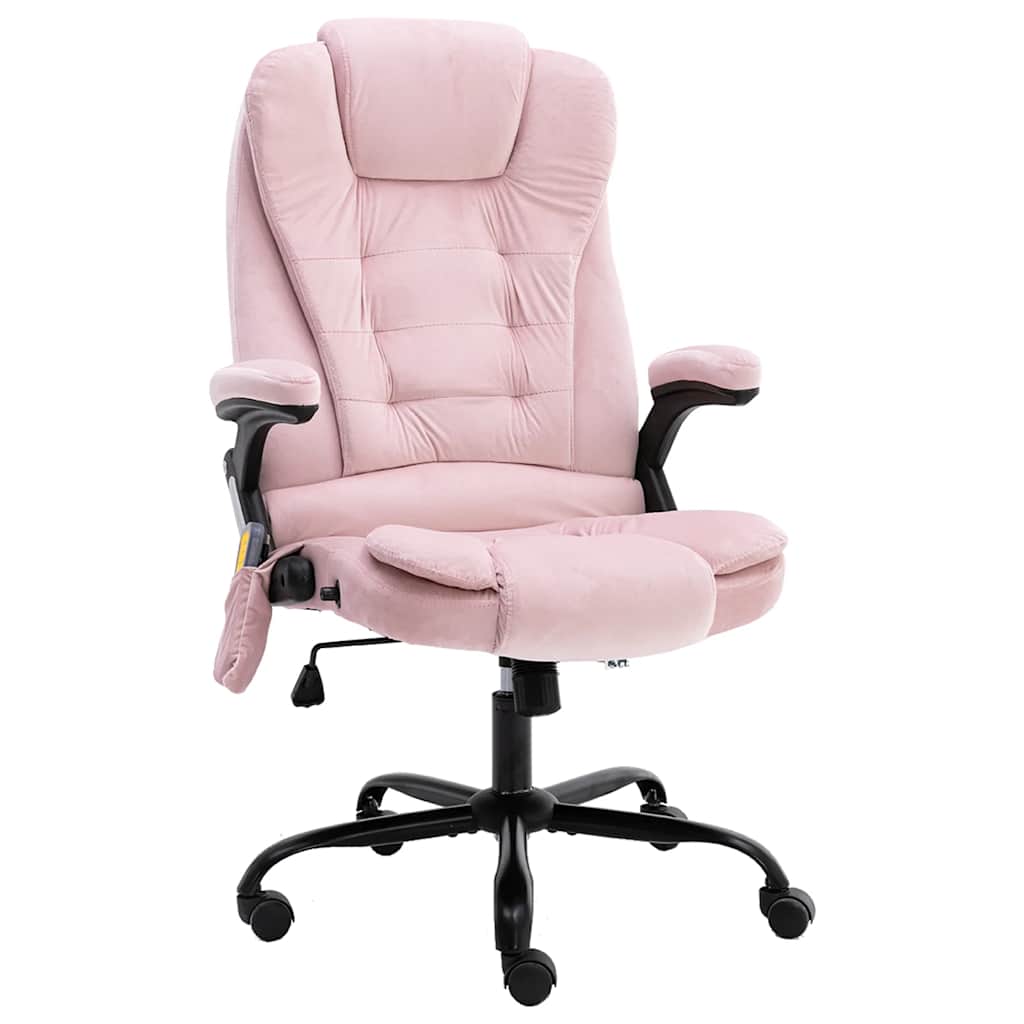 Sillón de oficina de masaje terciopelo rosa oif175268
