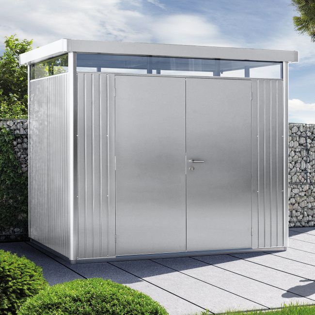 Caseta metalica biohort jardin highline h6 color plata