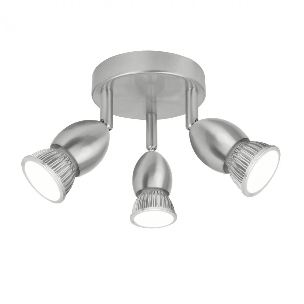 Lampara de techo bala niquel 19cm