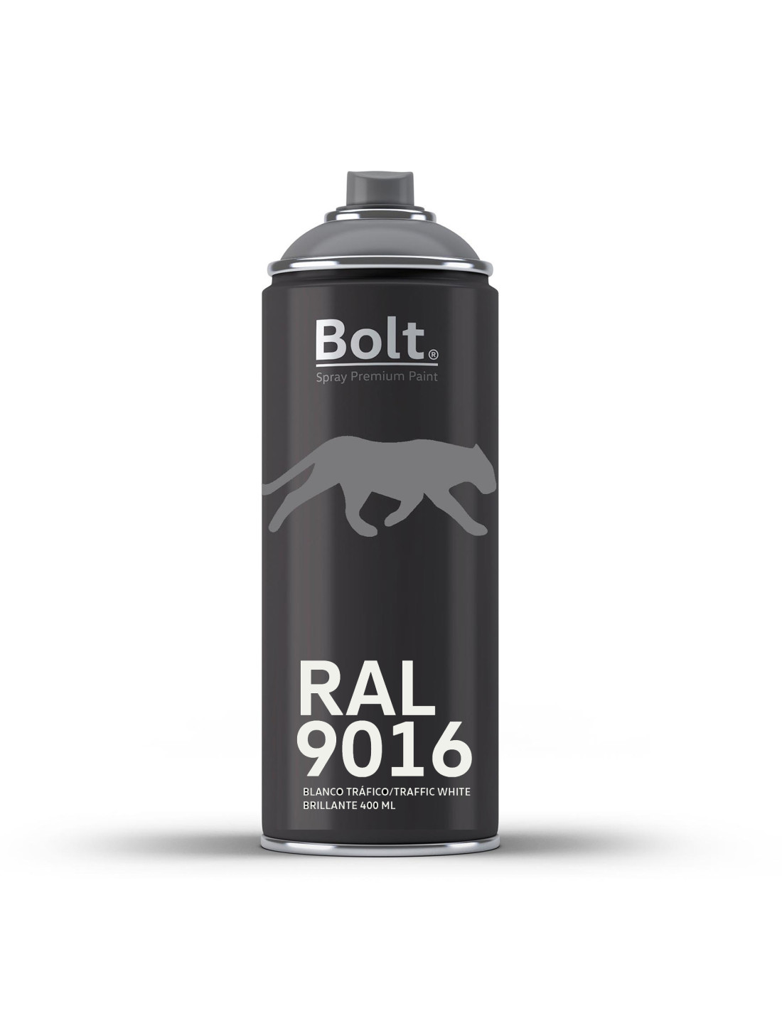 Spray bolt premium acrilico brillante ral 400 ml (ral 9016 blanco tráfico)
