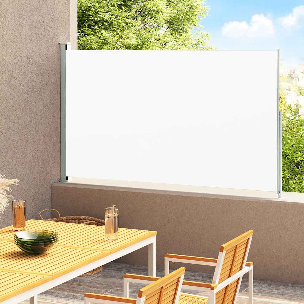 Toldo lateral retráctil de jardín crema 180x300 cm ety5347781