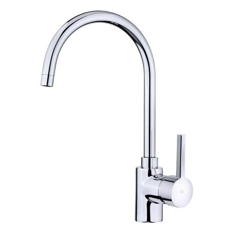Grifo teka ark 915 cromo caño alto giratorio diseño moderno