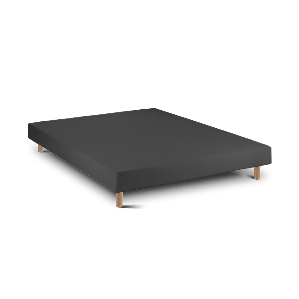 Base de cama de madera 15 negro 200 x 150 cm altura 30 cm indream
