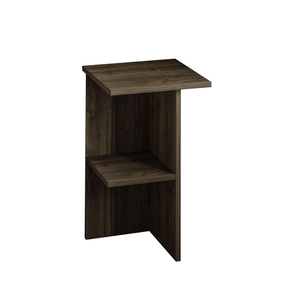 Mesita de noche cuadrada con estante h60 cm - leray