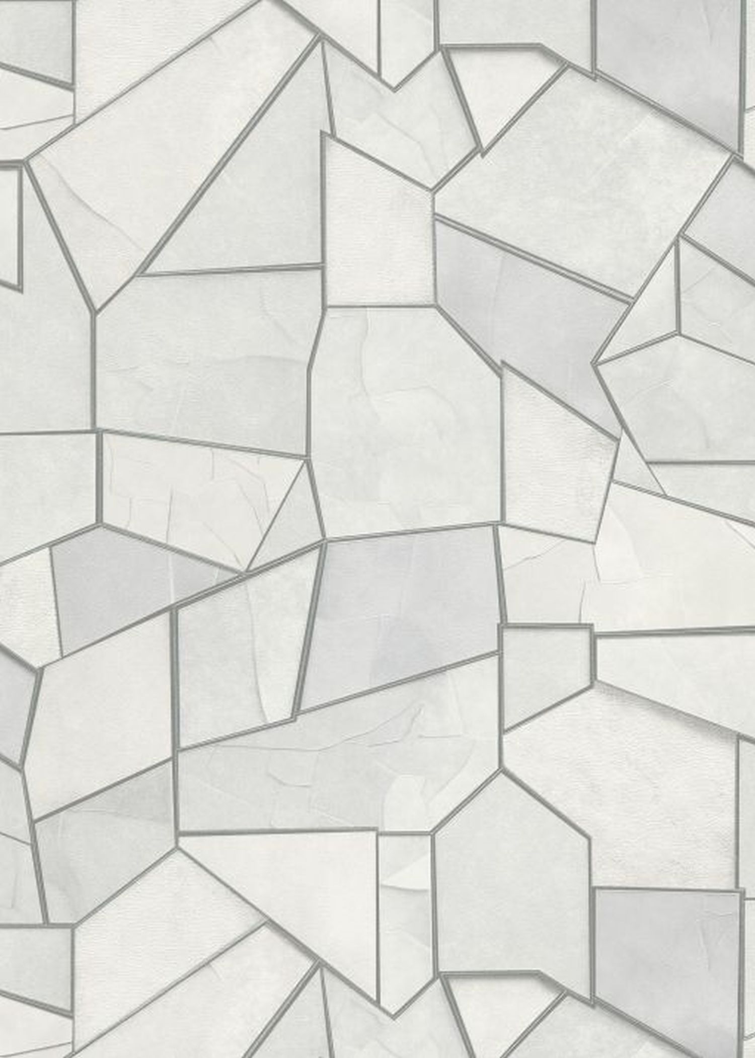 Erismann papel pintado motivo de azulejos gris - 53 cm x 10.05 m - 662362