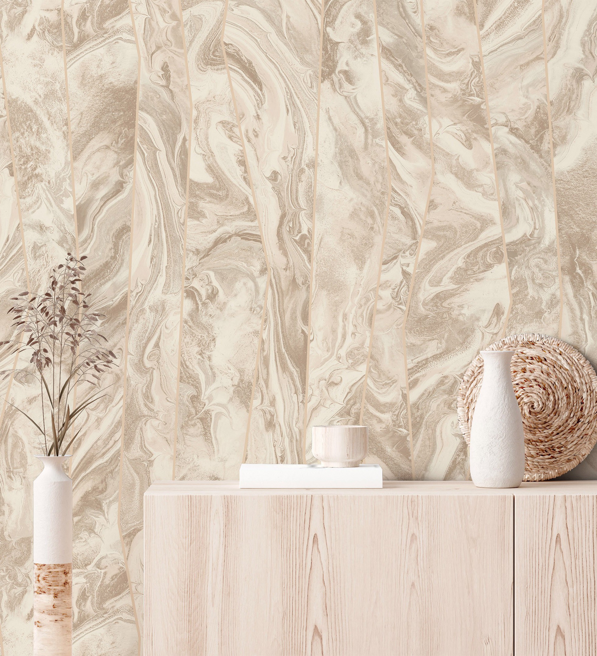 Papel pintado gaulan lavable mármol piedra de ágata con 10.6m²