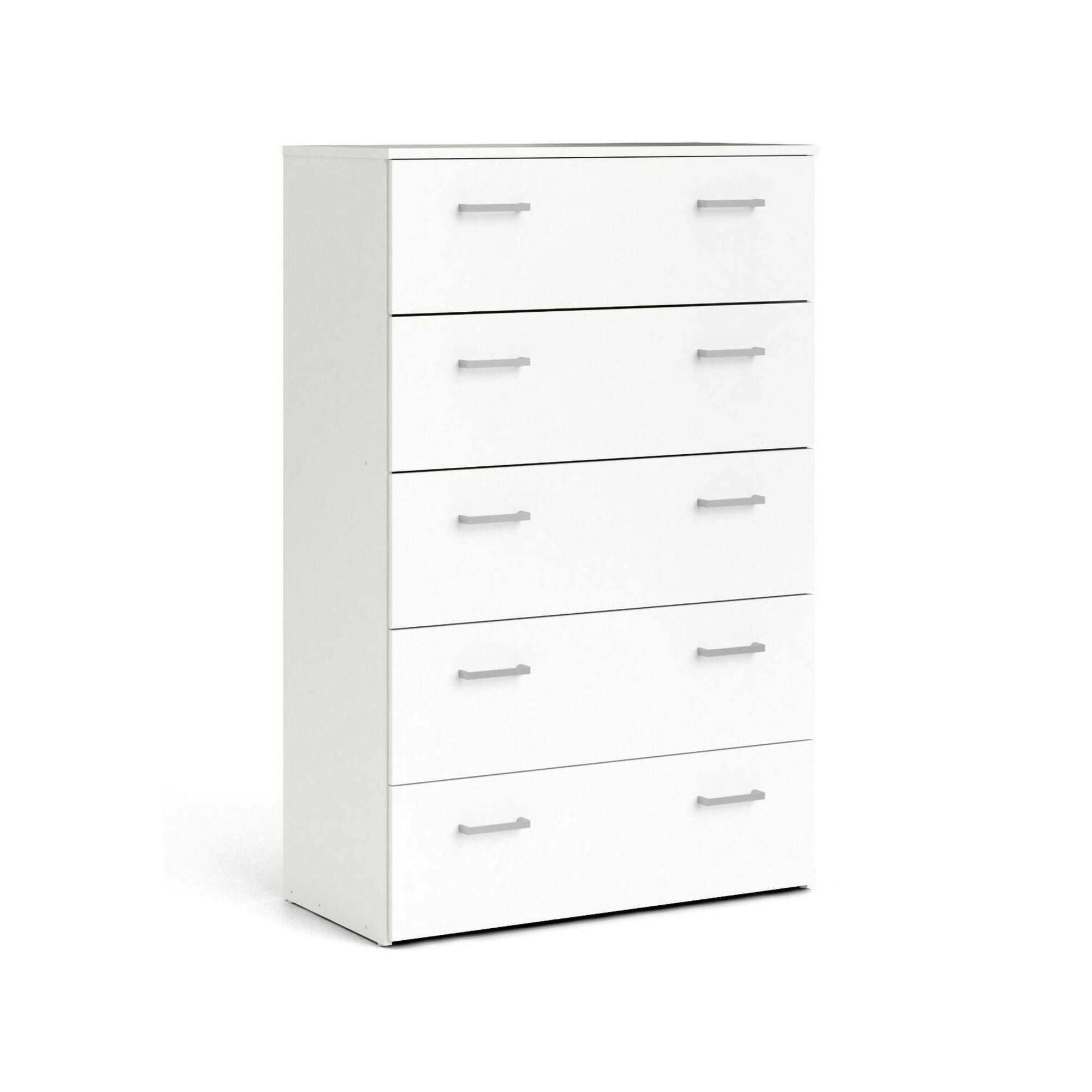 Cómoda aikol, apertura deslizante, madera blanca