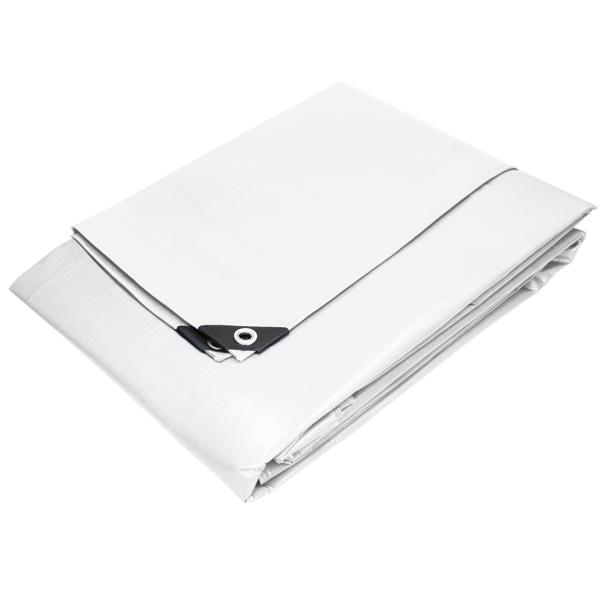 Lona de protección impermeable con ojales 4x6m blanco ecd germany