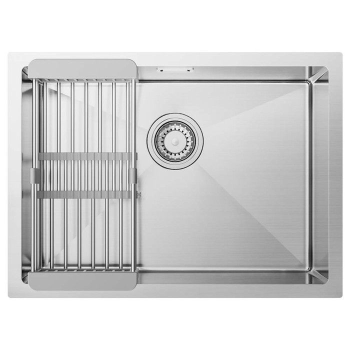 Fregadero de cocina de acero inoxidable cepillado 60x44cm - cecipa max