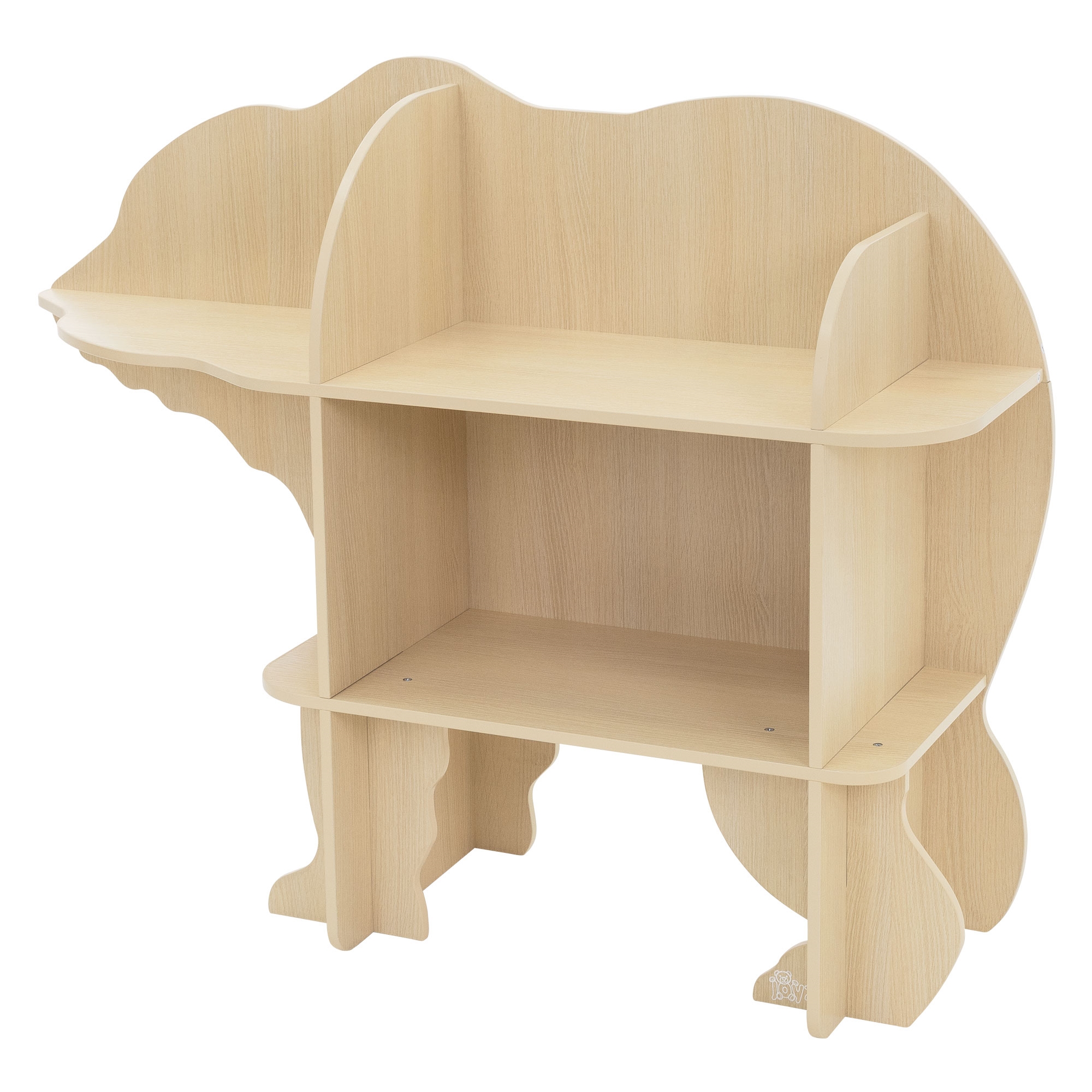 Estantería infantil de 2 niveles diseño oso mueble de juguetes
