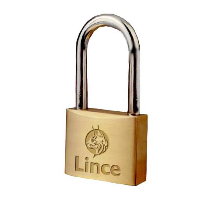 Candado de latón lince modelo 301-30 con llaves iguales
