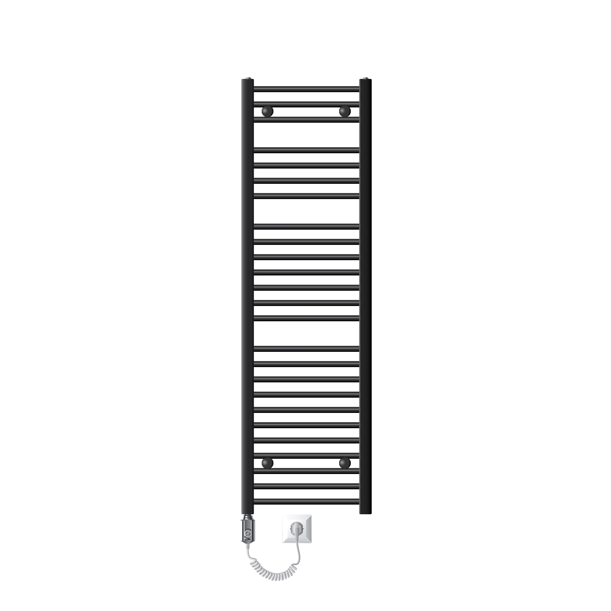 Radiador eléctrico de baño 900w 400x1500 mm antracita