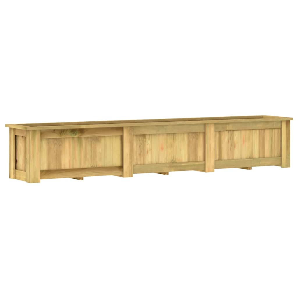vidaXL arriate de madera de pino impregnada 291x50x50 cm