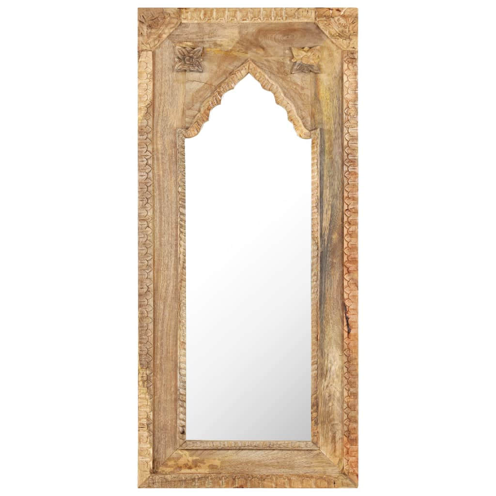 vidaXL espejo de madera maciza de mango 50x3x110 cm