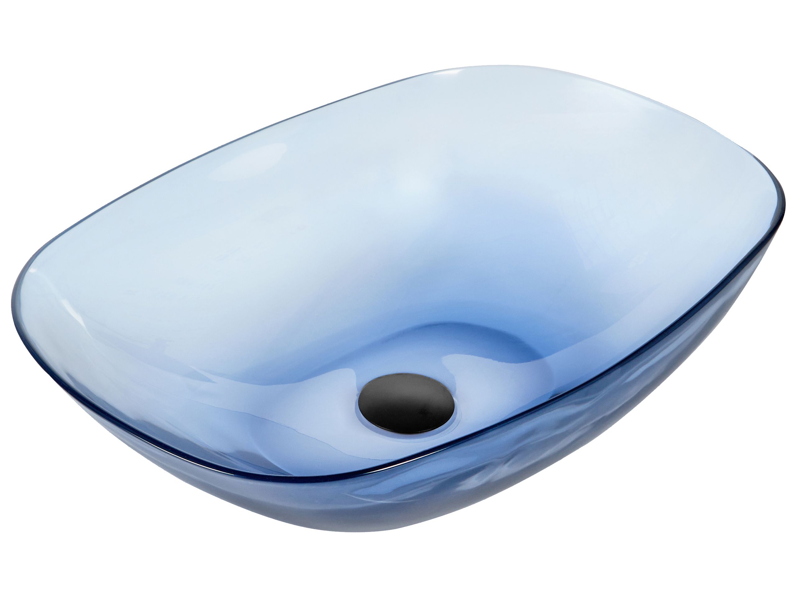 Lavabo sobre encimera moengo 54 x 36 cm solid surface azul