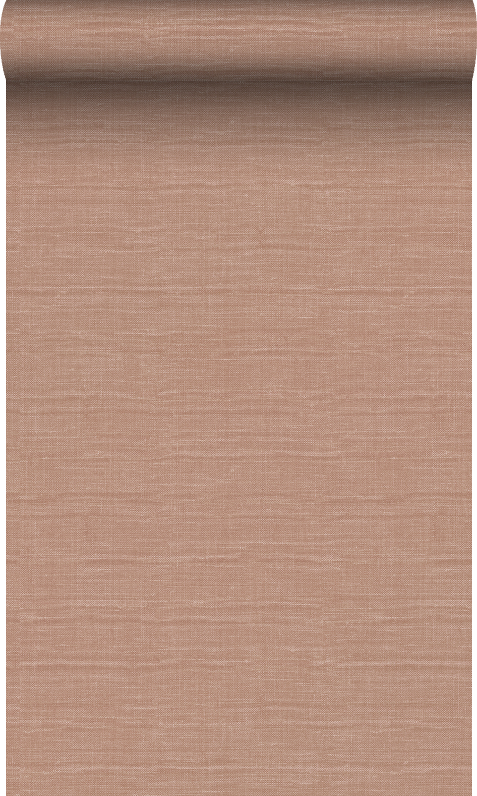 Origin papel pintado liso efecto lino rojo barro cocido 53 cm x 10.05 m