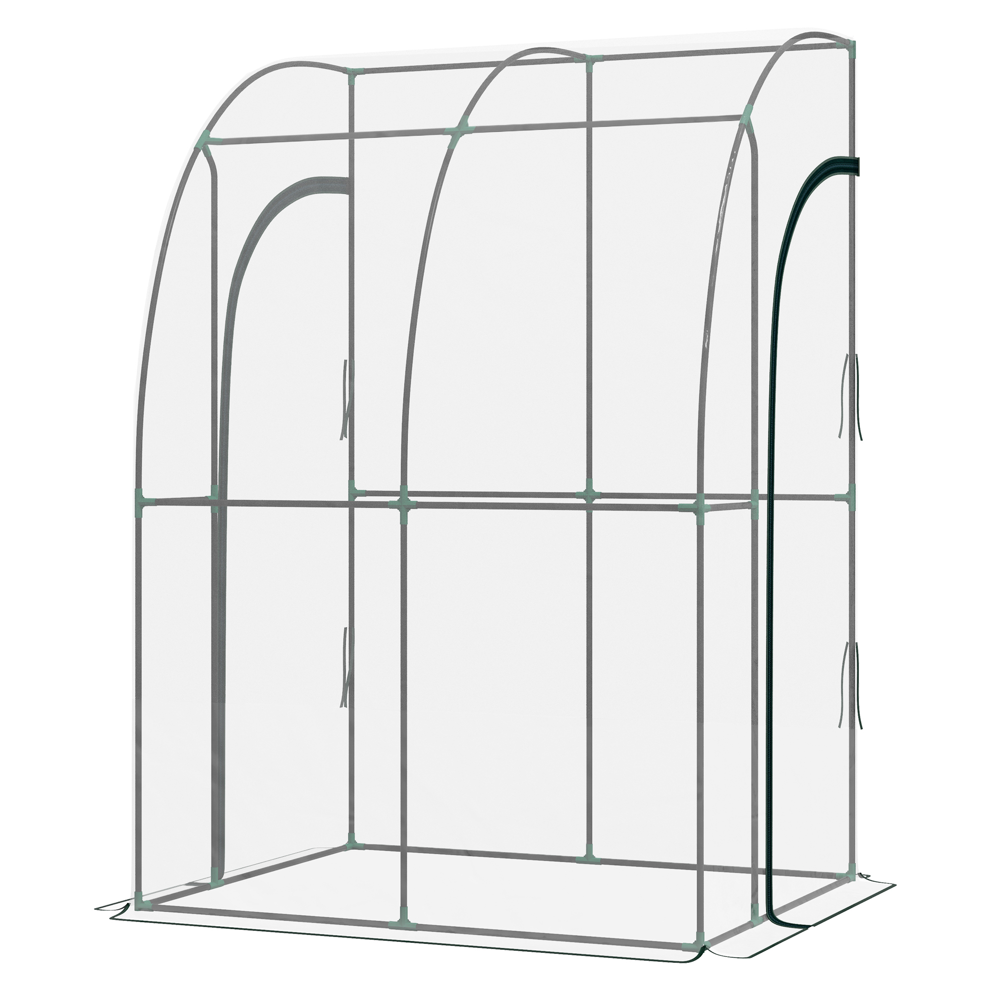 Invernadero de jardín de PVC transparente de 143x118x212 cm