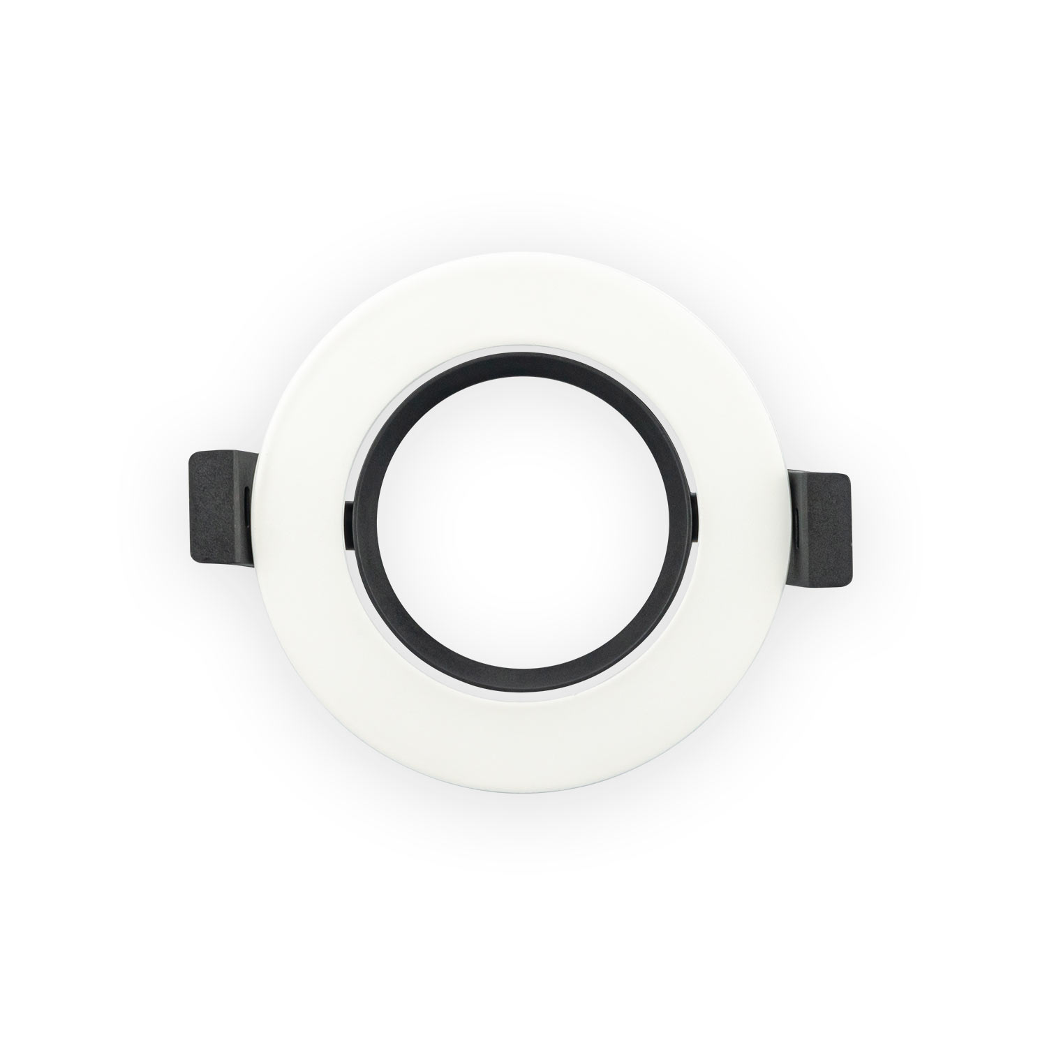 Marco orientable plano redondo para gu10 o modulo fuente LED(sd007am)
