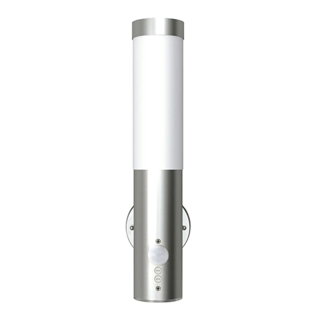 vidaXL lámparas de pared para exterior 2 uds. Con detector de movimiento