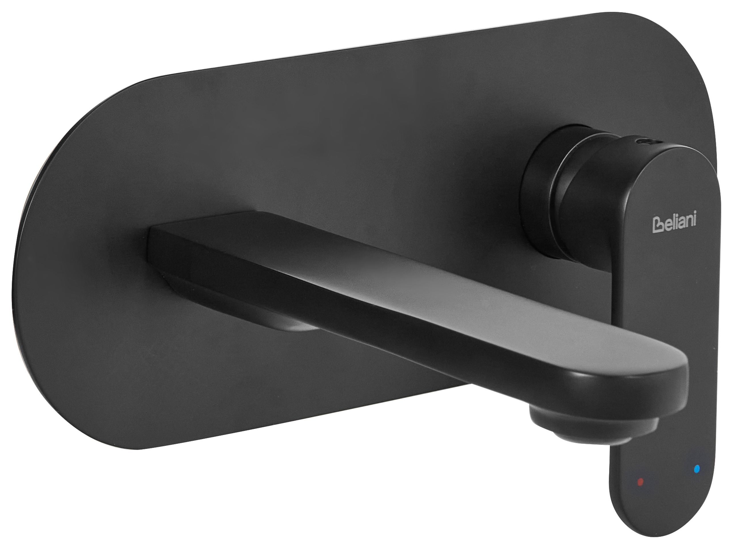Grifo mezclador empotrado de lavabo chapala latón negro