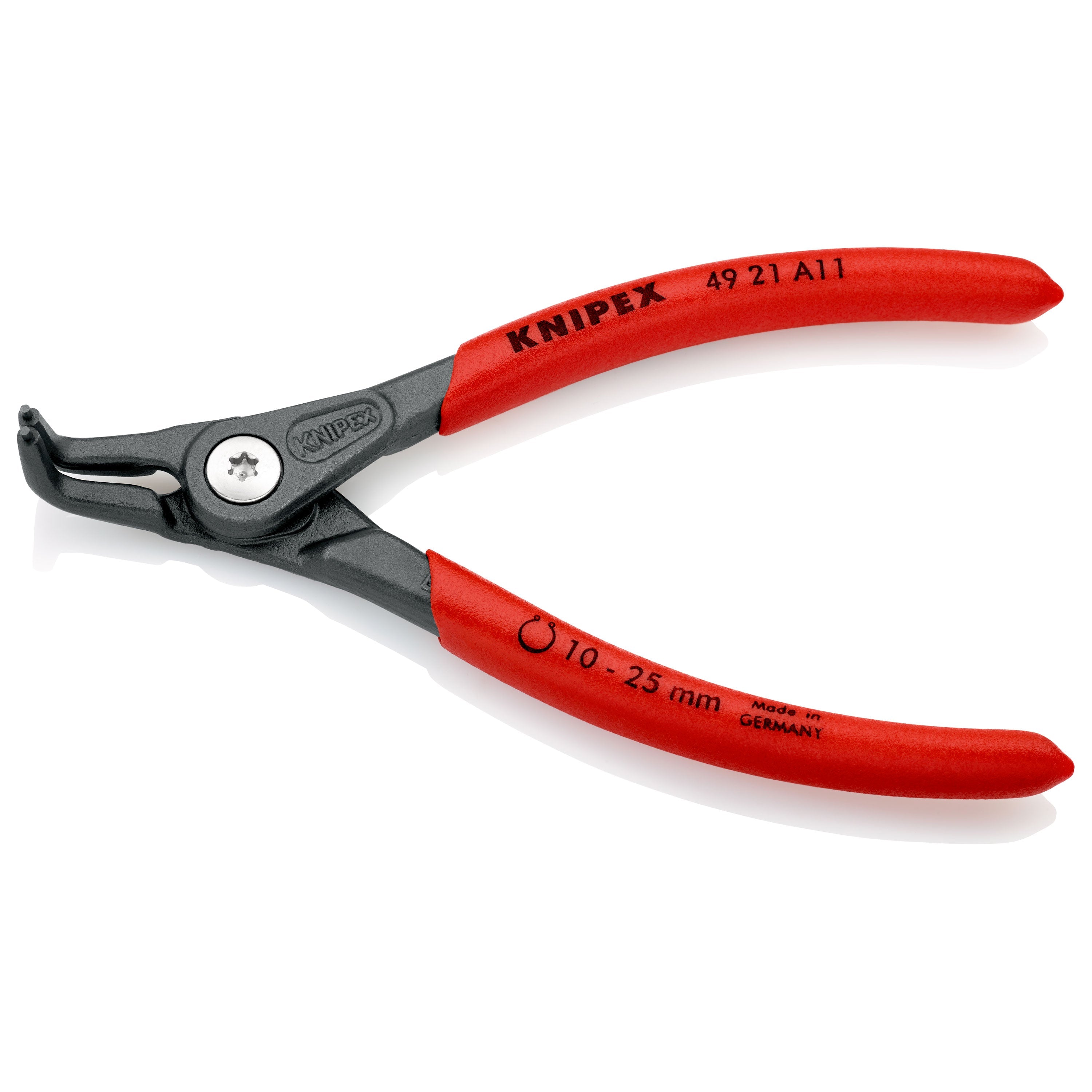Alicate de anel de retenção externo a 11 para eixos d.10-25mm rosca 90 grau