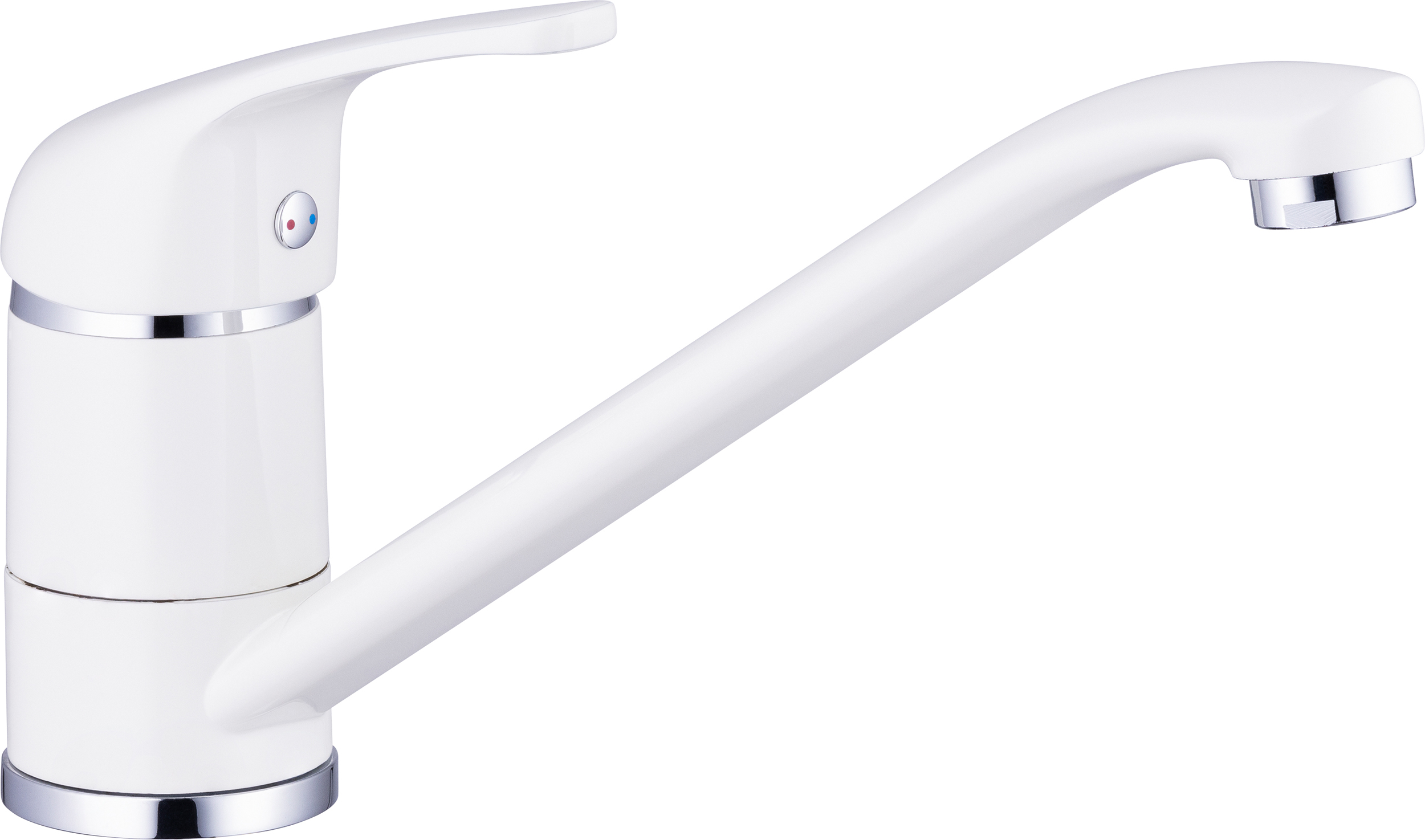 Grifo de fregadero blanco tilt