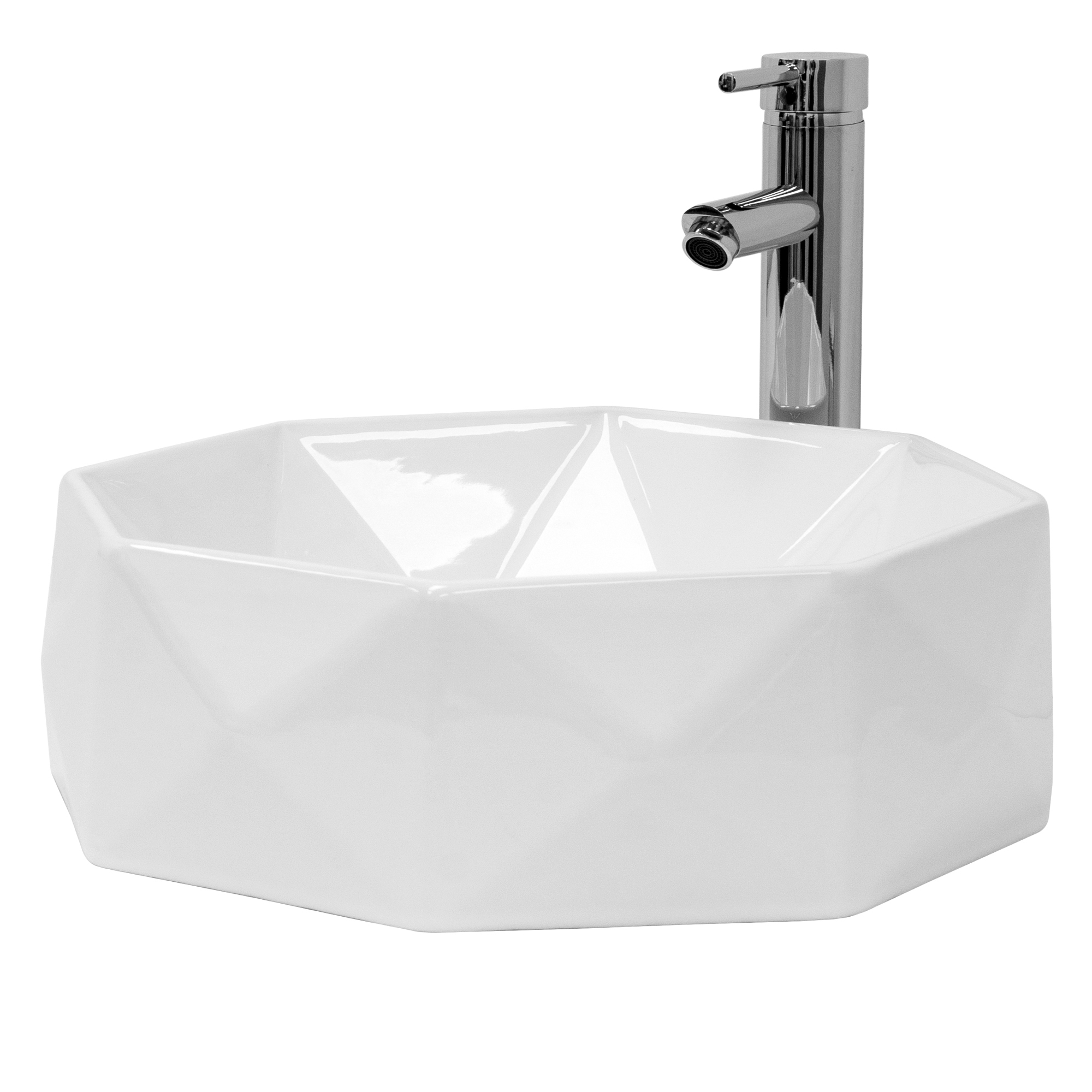 Lavabo incl. Desagüe sin rebosadero 69x46x13 cm cerámica blanca