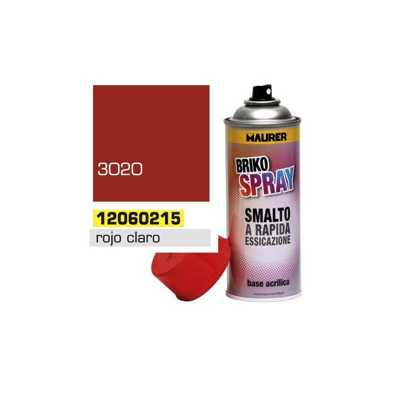 Spray pintura rojo claro trafico 400 ml.