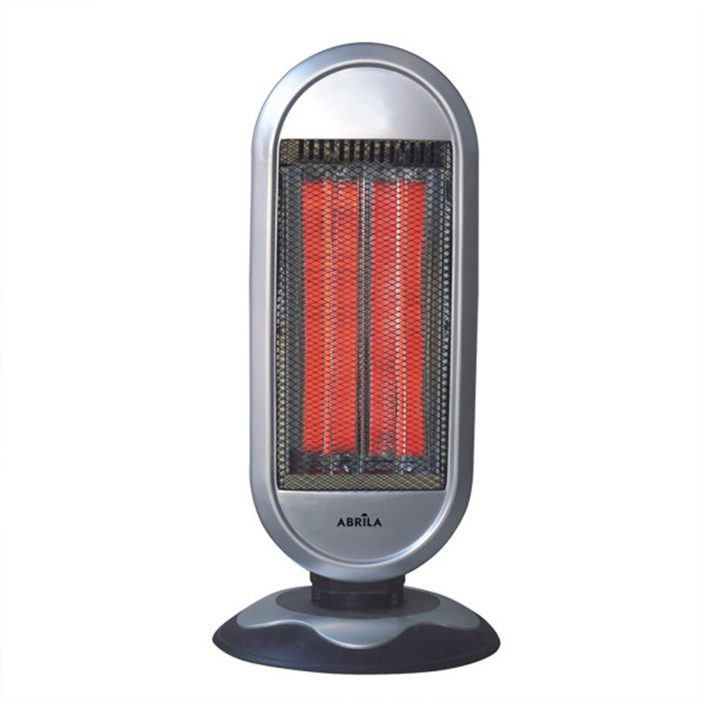 Estufa electrica fibra de carbono fulgor plata 30cm