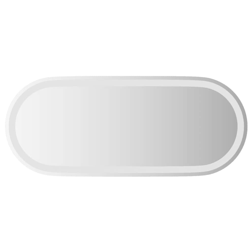 vidaXL espejo de baño LED ovalado 90x40 cm