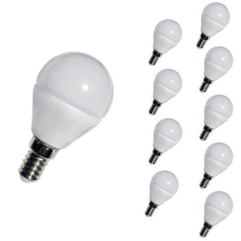 Bombilla LED e14 4w 220v g45 240° (pack de 10) - blanco neutro 40