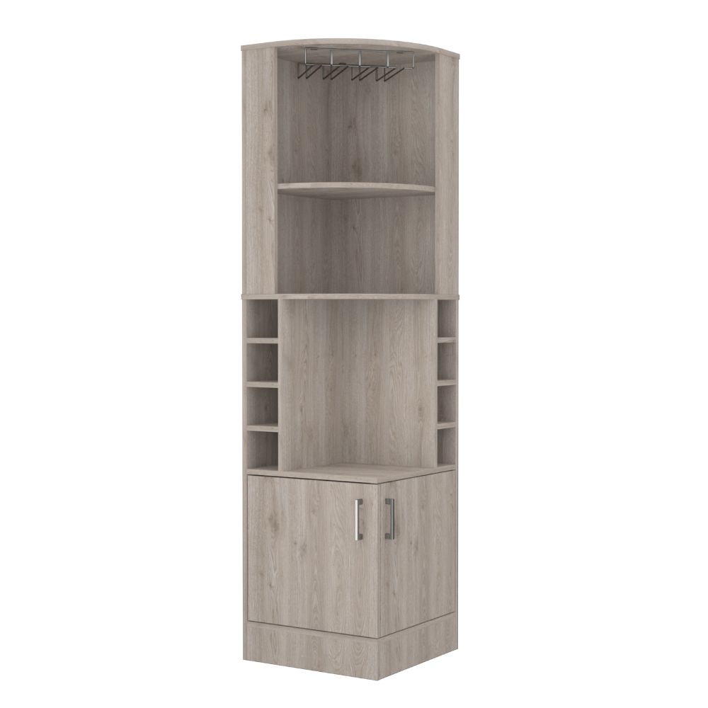 Mueble bar esquinero syrah, Vitrina
